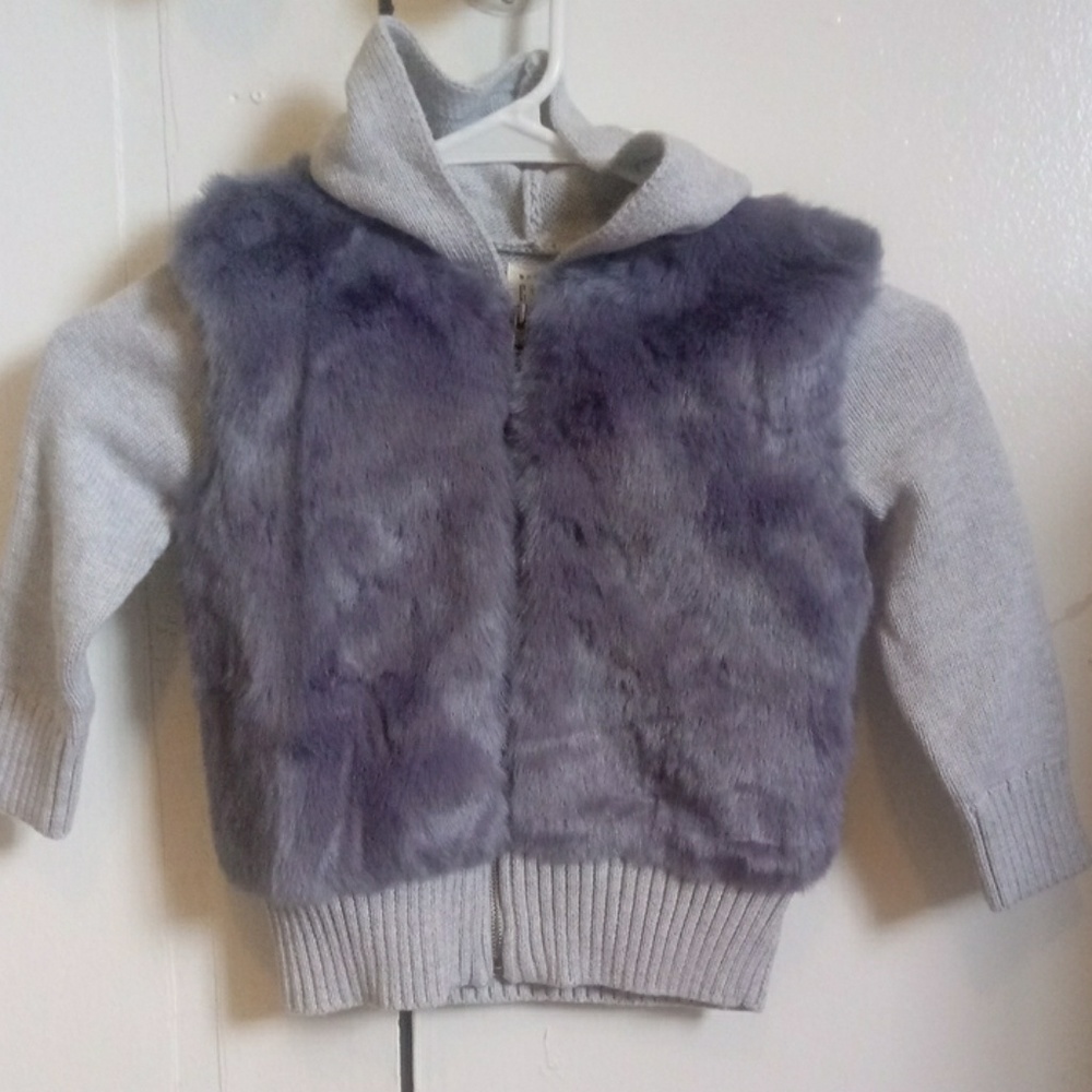 GAP Sweater with Faux Fur